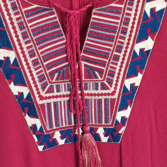 SALE Ella Moon Embroidered Pink Dress Size M - Picture 5 of 9